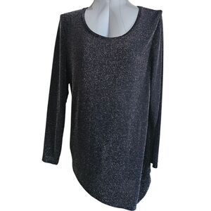 Calvin Klein Women's Sheer Shimmer Blouse - Size 1X